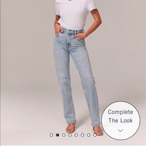 Abercrombie Ultra High Rise 90s Straight Jeans